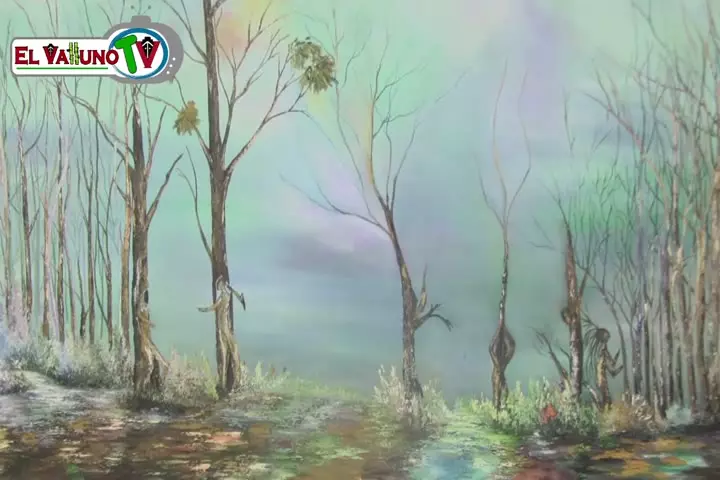 Colombianos en el Louvre.